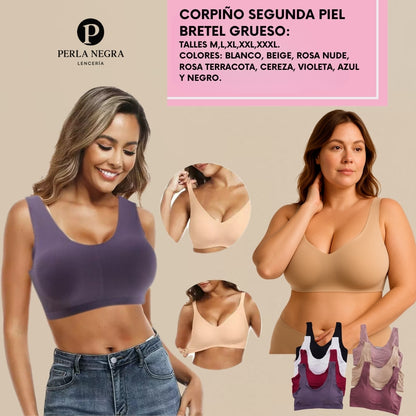 PROMO Corpiño Segunda Piel Bretel Grueso